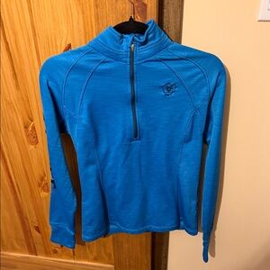Ariat Bright Blue Half-Zip Performance Top